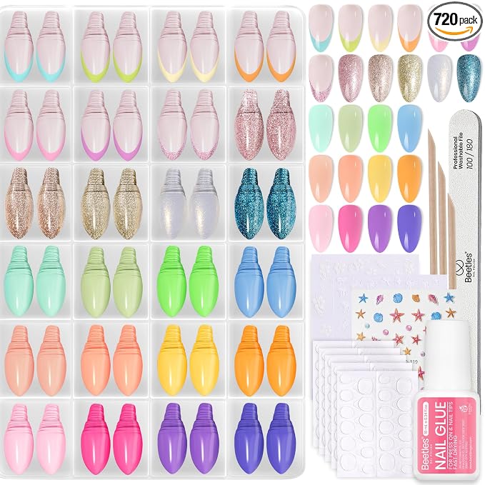 C - Nail Kit | Short Almond | Chromatic Reverie 720PCS