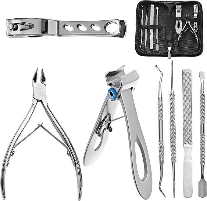 7 Pcs Set (360° Clippers + Cuticle Clipper)
