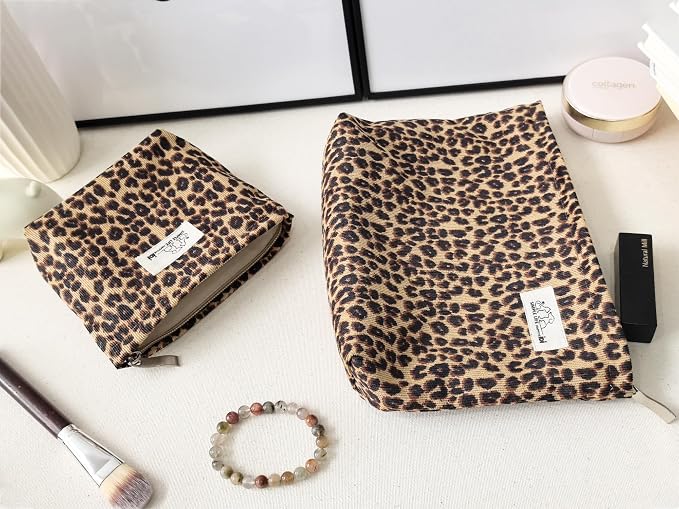 LG-Brown Leopard Corduroy-Large