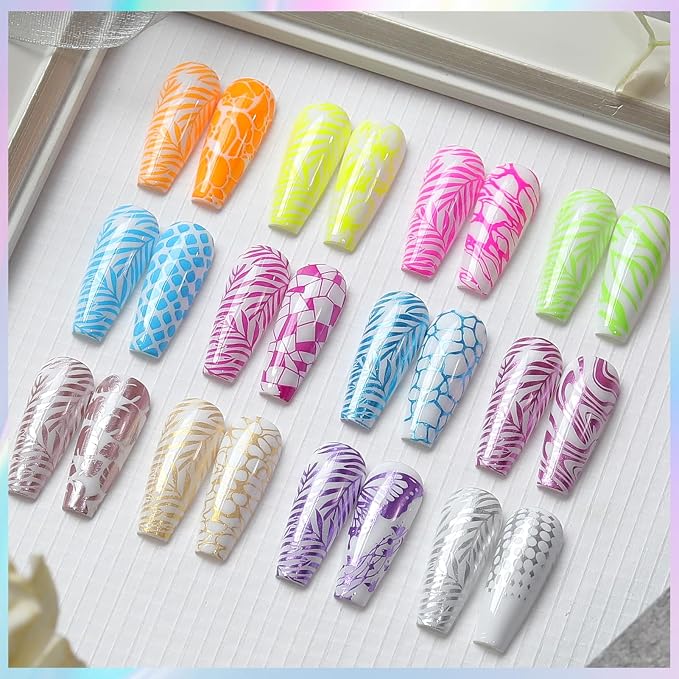 stamping polish neon colors