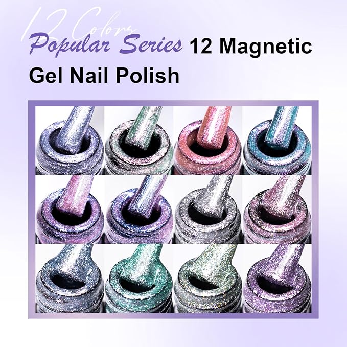 Silvery Platinum Magnetic Gel