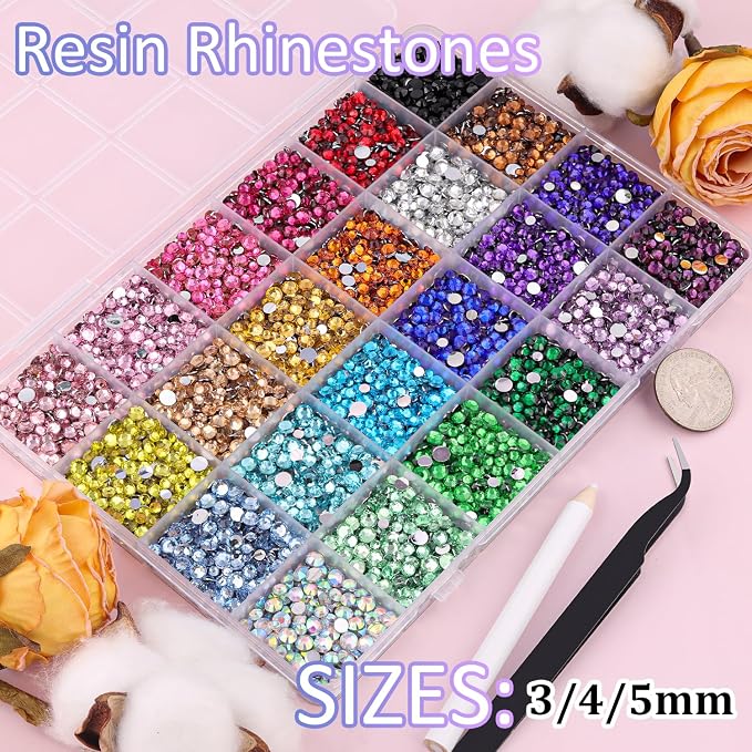 Resin Multicolored 3/4/5mm