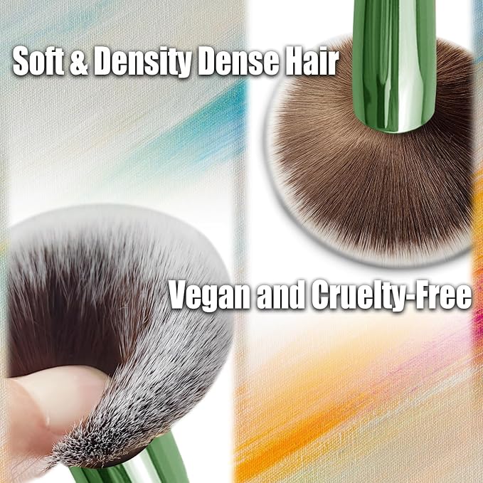 green-4 in 1 makeup brush