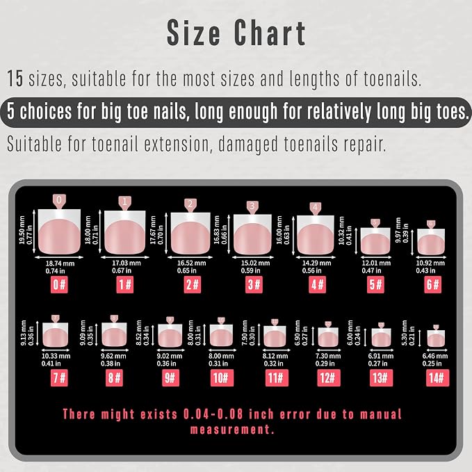 Sharp Square French tip Toe Nail Tips Baby Pink