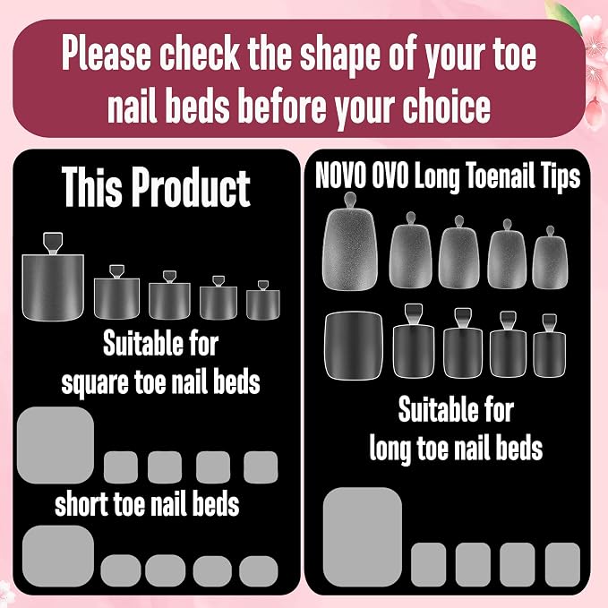 Square Sharp Toe nail tips