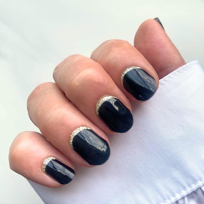 Black W/ Gold Reverse French