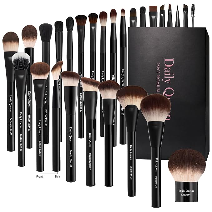 25pcs brush with box