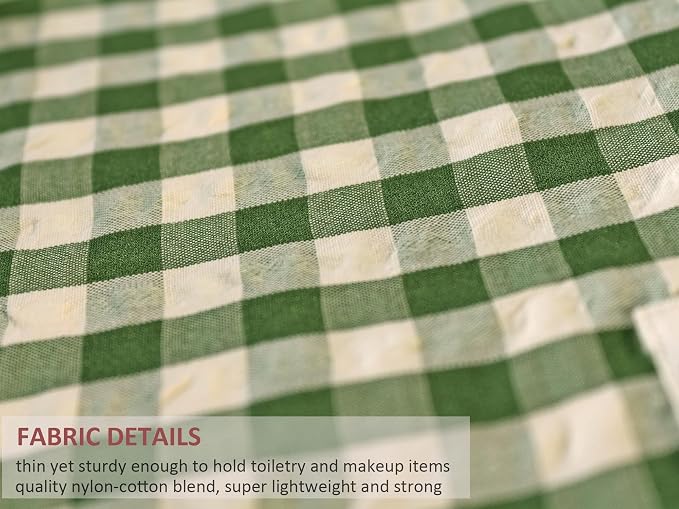 001 SX427 Green Gingham Canvas