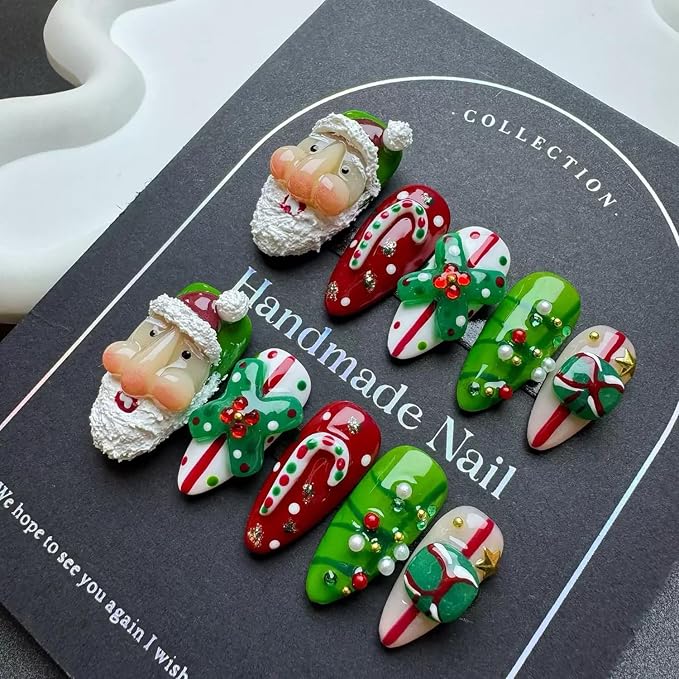 Handmade Almond Nails 21