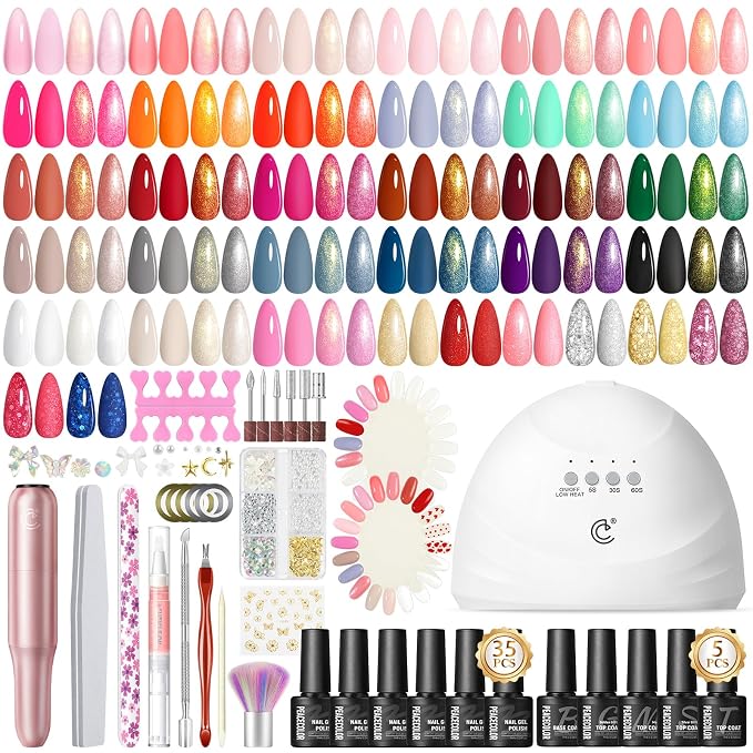 65PCs Gel Nail Polish Kit