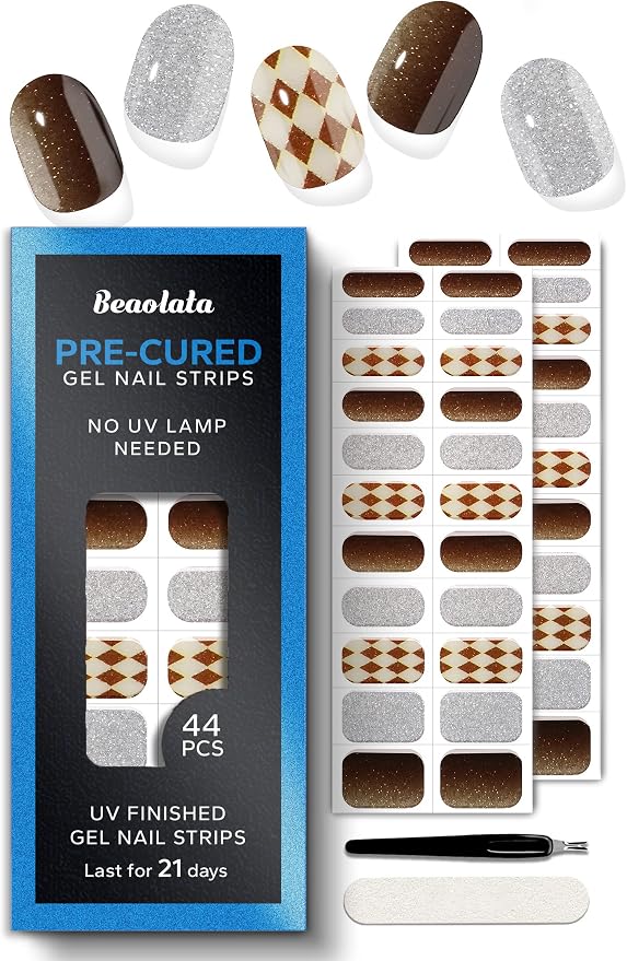 Brown Check Sparkle