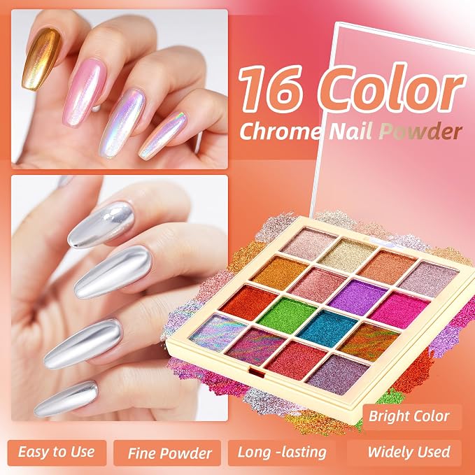 Chrome Nail Powder1