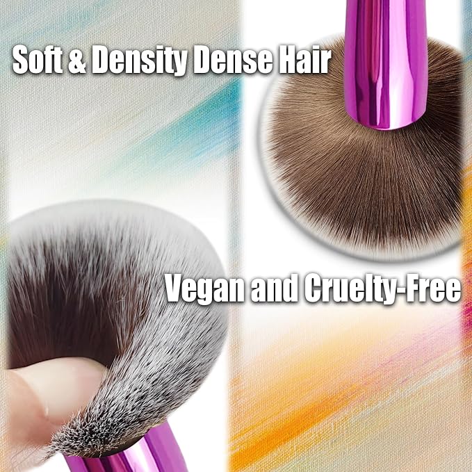 purple-4 in 1 makeup brush