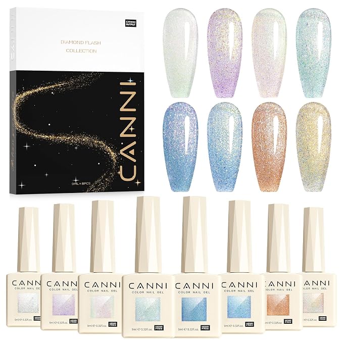 Aurora Purple Blue Gold Glitter Set-Ik