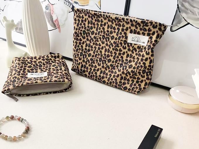 LG-Brown Leopard Corduroy-Large