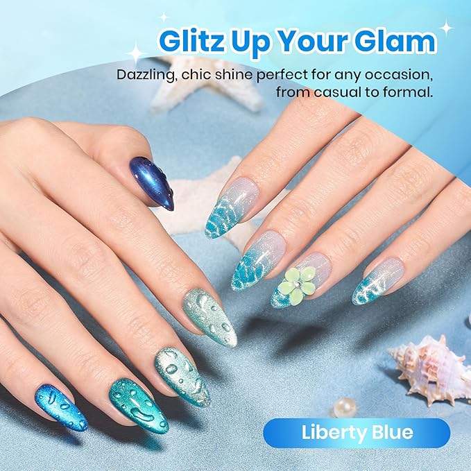 D - Glassy | Blue | Liberty Blue