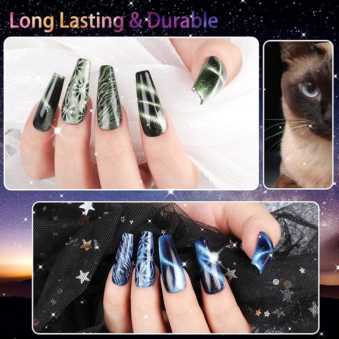 Cat Eye Gel Polish Set - 6 Colors (9D)
