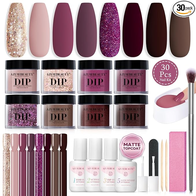 Glitter Brown Purple