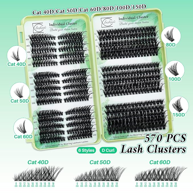 Cat eye+Bottom lash+Spike,3 Boxes Kit-6