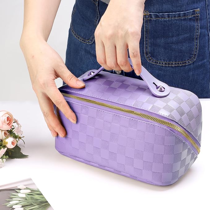 checkered purple