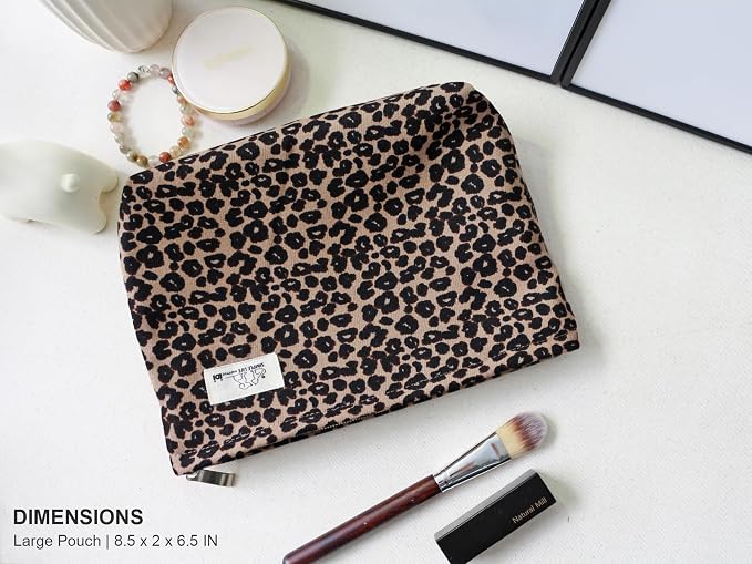 LG-Brown Leopard Twill-Large