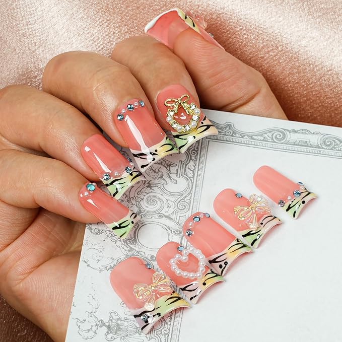 Coral Tiger Bow