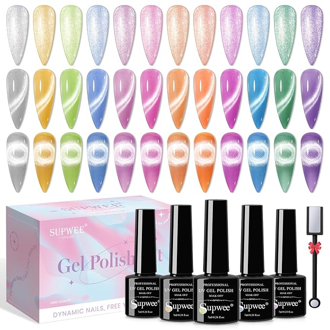 12 Colors Macaron Cat Eye Gel