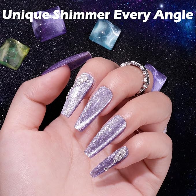 Galaxy cat eye gel
