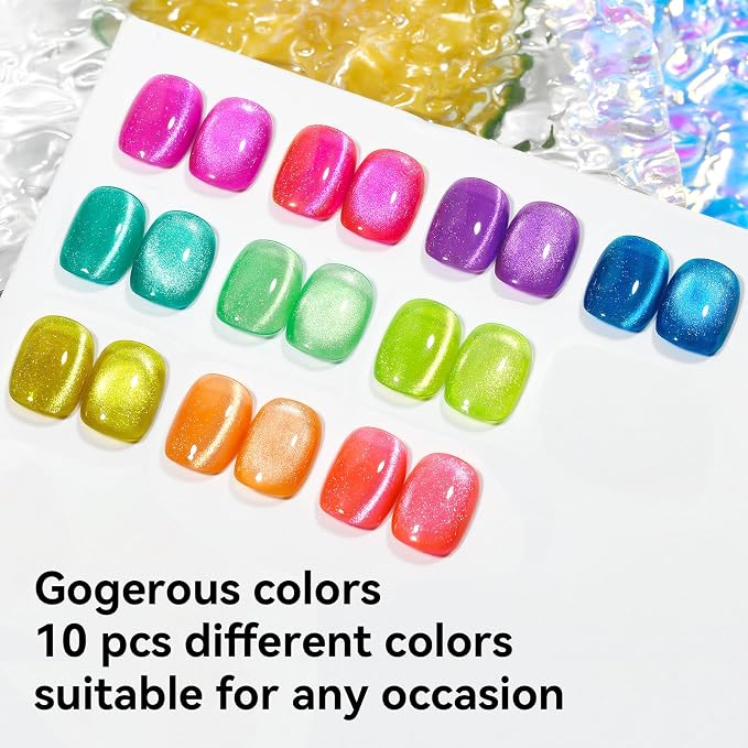 10 Colors-Summer Cat Eye Gel