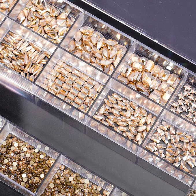 Champagne Nail Rhinestones