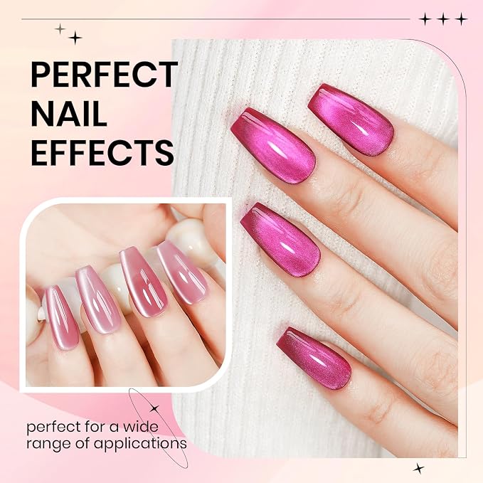 12pcs Nude Cat Eye Gel