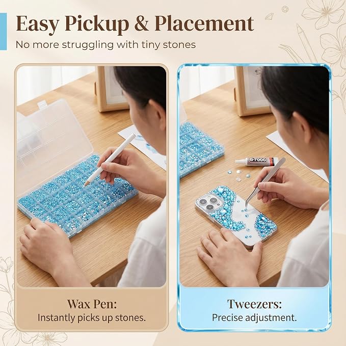 Jelly baby blue AB 2-6mm