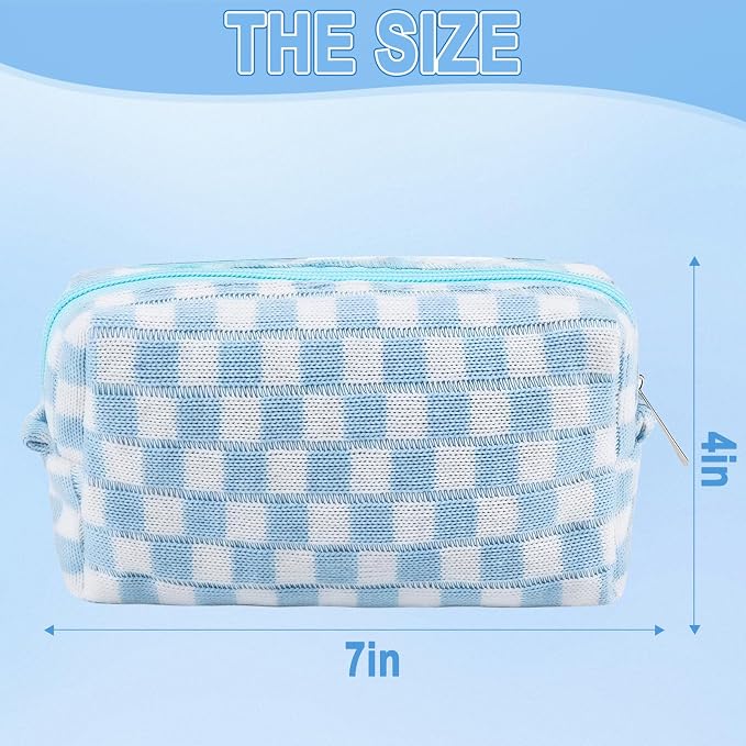 Checkered 6Pcs M Blue