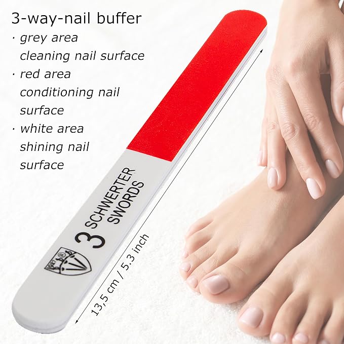 3 Nail Files / 1 Buffer
