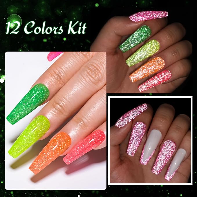 12 Pcs Neon Reflective