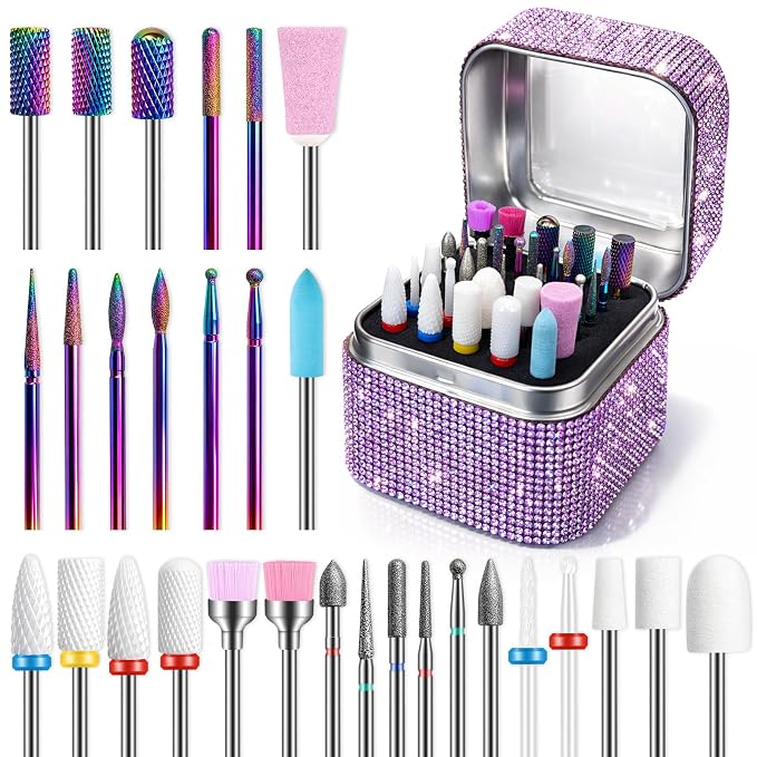 30PCS Mixed Bits with Purple Case