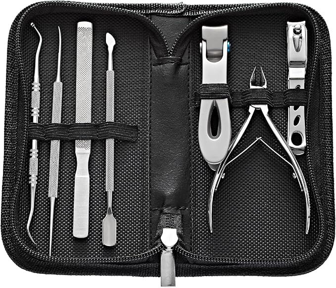 7 Pcs Set (360° Clippers + Cuticle Clipper)