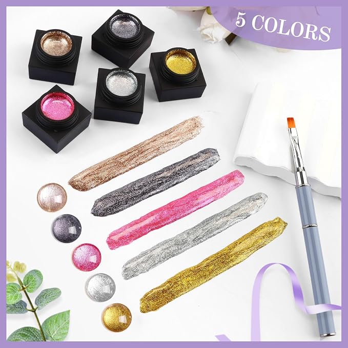 Silver, Gold, Black, Rose Gold & Pink