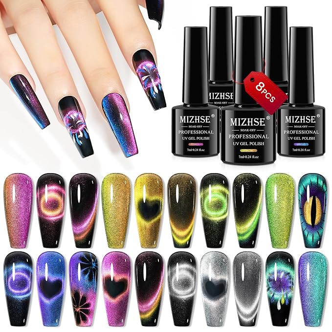 8 Colors Cat Eye Gel Polish