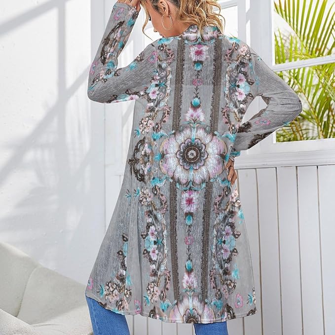 Grey Boho Floral