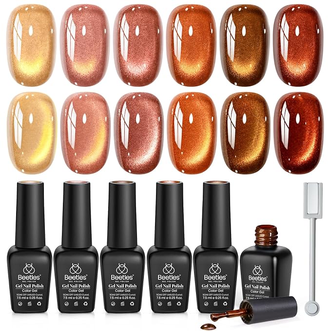 A - Glass Cat Eye | Gilded Leaves