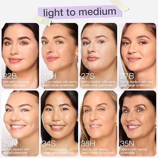 34S medium sand (medium skin with warm, golden undertones )