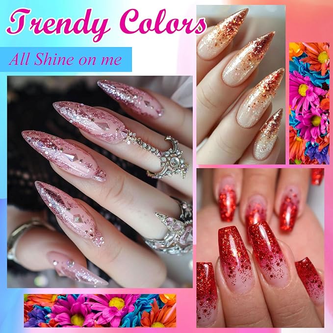 12 Colors Glitter Sequins Series