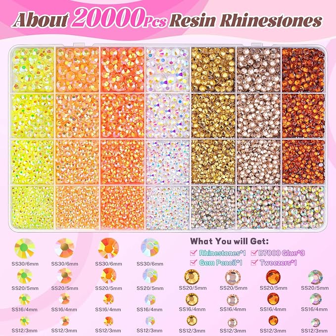 05 Yellow Rhinestones Series