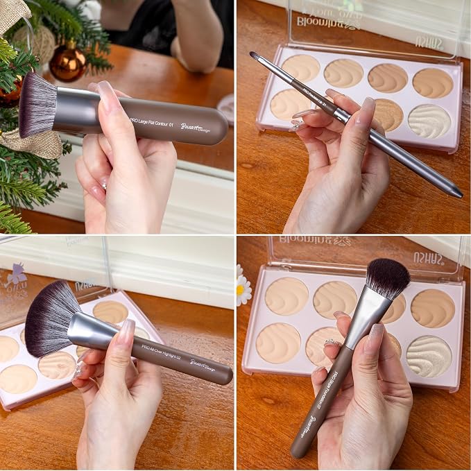 26Pcs Chocolate Makeup Brushes