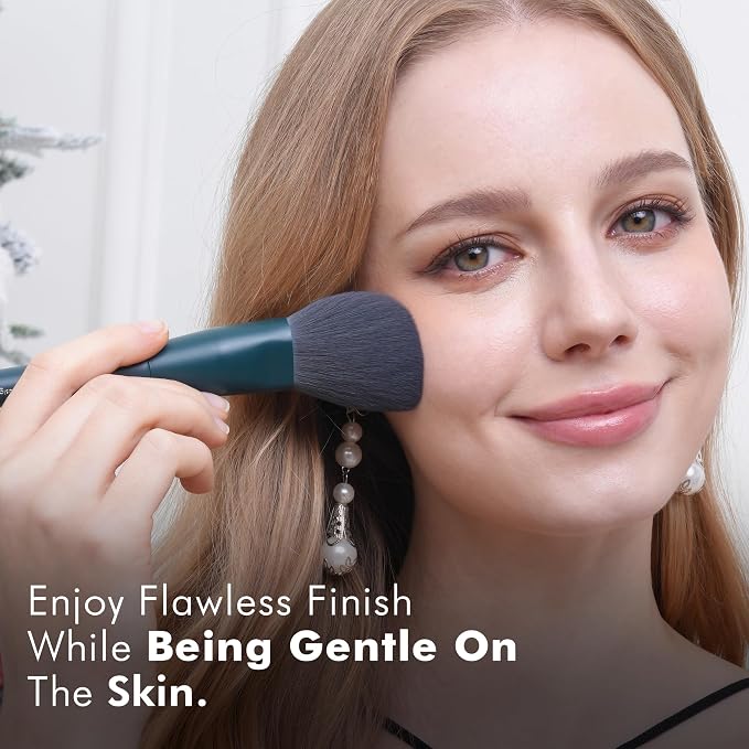 26Pcs Dark Green Makeup Brushes