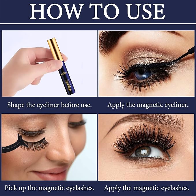 Wispy Cat-Eye Magnetic Eyelashes Kit