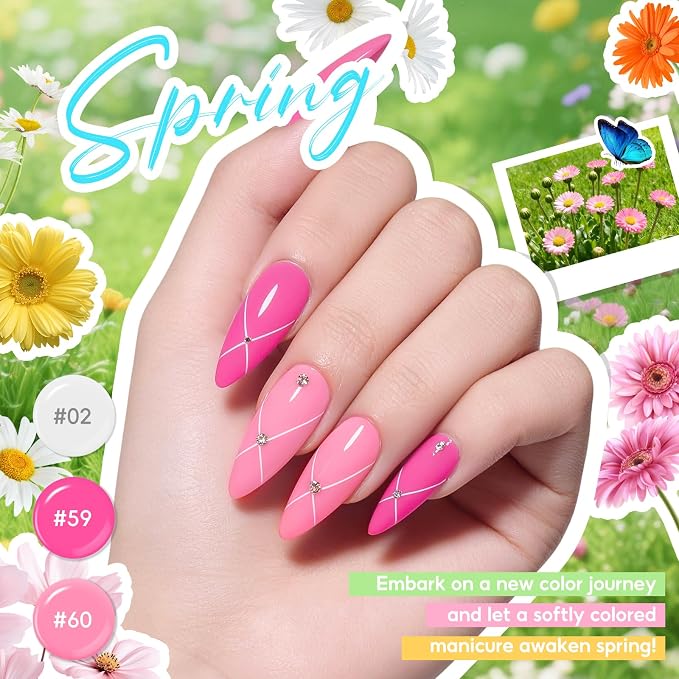 55Pcs All Season Colors + 5Pcs Top Base Coat