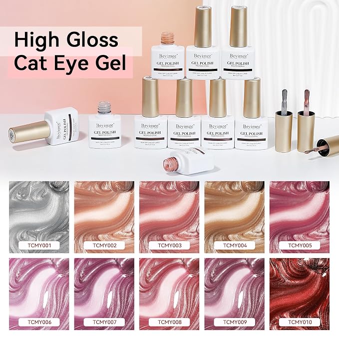10 Colors-Nude Cat Eye Gel