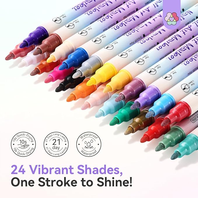 24 Colors Nail Polish Pens Set 1